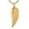 IJD11731 Angel Wings Cremation Jewelry for Ashes Pendant rostfritt stål Keepsake Memorial Urn Halsband för mänskliga husdjur282k