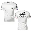 F1 Alpine Men's and Women's Sports T-Shirts Formula 1 3D Printed Streetwear Fashion O Neck Shirts Children's T-Shirts Clothing