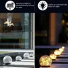 Lawn Lamps Solar Crackle Lights Outdoor Patio Waterproof Ice Globe Lights Garden Decoration Glass Globe Lights YQ240116