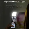 Selfie Lights Nouvelle lumière magnétique pour selfie LED, lumière de remplissage pour maquillage, vidéo, téléphone, support magnétique pour Magsafe Iphone 12 13 14 Series AndroidL240116