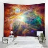 Tapices Tapiz de Mandala de Luna en blanco y negro, decoración de estilo bohemio, colgante de pared para dormitorio, escena estrellada, arte con luz de estrellas para el hogar