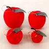 New Banners Streamers Confetti 6pcs 12pcs Christmas Apples Ornament Christmas Tree Hanging Decorations Red Foam Ball Pendants for Xmas Holiday Party Decoration