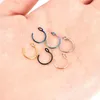 1PC G23 anillos de Nariz en forma de D aro de Nariz Stud oreja cartílago Piercing Nariz Piercing Nariz joyería del cuerpo Piercings 240115