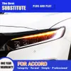 Auto Accessoires Voorlamp DRL Dagrijverlichting Streamer Richtingaanwijzer Voor Honda Accord G10 LED Koplamp Montage 18 -22