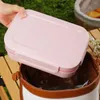 Dinnerware Leak-proof Lunch Box 2000ml Double Layers With Spoon Fork Cutter Airtight Container For Students Dishwasher