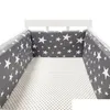 Bedrails 20030 cm babybedhek katoenen bescherming reling dikker bumper uit één stuk rond beschermer kamer decor 220909 Drop Delivery Dh6Td