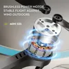 Drone pieghevole senza spazzole LS-S5S con doppia fotocamera HD FPV, evitamento degli ostacoli, obiettivo regolabile a 90°, rotazione a 360°, posizionamento del flusso ottico, include custodia per il trasporto, regalo per bambini