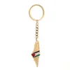 Keychains rostfritt stål Palestina flagga smycken palestinsk nyckelringhalsband