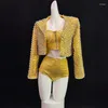 Stage Wear Vintage Nike Cears Carzy Top Shorts Women Party Jazz Dance Festival Festival Gogo Dancer Costume XS6500