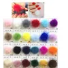 Pompons magnéticos para unhas arte encantos design-decoração da arte do prego pom poms kit magnético inchado destacável kawaii acessórios 240115