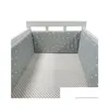 Bedrails 20030 cm babybedhek katoenen bescherming reling dikker bumper uit één stuk rond beschermer kamer decor 220909 Drop Delivery Dh6Td