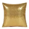 Kudde Sequin Cover Dekorativa kuddar Glitter Silver Bling Kudde för soffa Sitt hemkontordekor täcker 40 45 cm