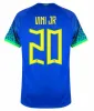 2023 VINI JR. Maillots de football CASEMIRO 23 24 nouvelle équipe nationale G.JESUS P.COUTINHO loin hommes enfants kit L.PAQUETA T.SILVA MARCELO maillot de football uniforme