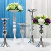 Bougeoirs Bougeoirs nordiques support colonne chandelier événement route plomb fleur Vase support Table centres de table de mariage fête dîner décor YQ240116