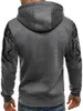 Primavera otoño hombres 2 piezas traje sudadera Splash sudaderas con capucha pantalones de chándal Casual Fitness ropa deportiva masculina S-4Xl ropa de hombre 240116