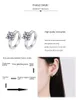 Huggie Aisne Real 1 Carat D Color Moissanite Dangle Drop Earrings 925 Sterling Silver Jewelry for Women Luxury Silver Hoop Earrings