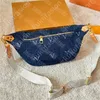 Designer Denim Bumbag Voor Vrouw Luxe Cowboy Heuptas Mode Heuptas Retiro Borst Fanny Packs Volledige Letters Causale Fannypacks