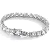 Bracciale da donna superata Bracciale 925 Sterling Silver 6,5 mm 1CT Round Flashing Moissanite Diamond Tennis Bracelets Catene per uomini Donne per il matrimonio Dimensione 15-23m