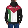 Men's Jackets MSIEESO Palestine Flag Hoodies Fashion Mens Zip Up Hoodie Striped Splicing Sweatshirt Casual Streetwear DropshippingL240115