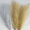 Fleurs décoratives 35cm 10 pièces Boho pour la maison décoration de mariage fil métallique Simulation roseau simulé herbe des Pampas Bouquet artificiel