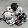 Casquettes de baseball Nouveau Graffiti Hip-Hop Kpop Hommes Femmes Baseball Chapeaux Coton Respirant Snapback Skateboard Sport Casquettes Adulte Cool Streetwear Mode Q240116