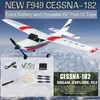 WLTOYS F949 2.4G 3D6G 3CH RC Uçak Sabit Kanat Düzlem Dış Mekan Oyuncak Drone RTF Yükseltme Versiyonu Dijital Servo F949s Gyroscope 240115