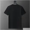 Męskie koszulki SS24 Summer 31042 B Nowa marka mody krótka dopasowanie Slim Casual Desinger Botton 100% ponadwymiarowy M-3xl Drop Relivery Cl OTP0B