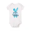 Rompers My 1st Easter noworodka wiosna letnia body bodysuit body body Koszyb z długi rękawem kombinezon wielkanocny stroje MATDLER HOILID H240508