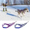 Köpek kızak kablo demeti dayanıklı evcil hayvan ağırlığı çekme kablo demetleri yansıtıcı eğitim yeleği orta büyük köpekler için ayarlanabilir skijoring 240115