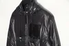 Mens Jackets LOEWEEK Designer Jackets for Men Winter Puffer Jacket Coats Leather Pocket Nylon Parka Hooded Coat Lightweight Waterproof Shiny Nylon Padded Jacket