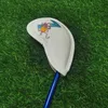 Golf Demir Kafa Kapağı Seti Karikatür Hayvan İşlemeli 456789APS 9pcs Kulüp için Head Incovers 240116