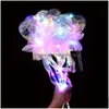 Led Gloves Butterfly Glowstick Light Stick Concert Glow Sticks Colorf Plastic Flash Lights Cheer Electronic Magic Wand Christmas Dr Dhbux