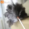 Otautau Fine Ostrich Feather Duster Hushåll Bil Chicken Dust Cleaner Brush House Cleaning Tools DZTY03 240116