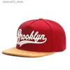 Ball Caps BROOKLYN Borduren baseball cap Mode hiphop snapback Hoeden Mannen Vrouwen universele platte Hoed buitensport zonnehoeden Trucker Caps Q240116