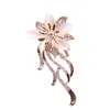 Pins Brooches Blue House Fashion Bauhinia Opal Womens Brooch Cor Pin Accessories Drop Delivery Otei8