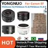 YONGNUO YN35mm F2 YN50mm F1.8 II Lens for canon EF mount Auto Focus Full Frame Standard Prime Lens for DSLR Camera 240115