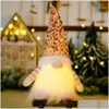 Jouets lumineux Gnome P de noël, décorations pour la maison, jouet scintillant, ornements, cadeaux pour enfants, 10 livraison directe Dhgx5