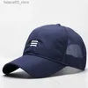 Ball Caps Heren Grote Maat Peak Cap Heren Summer Mesh Truker Hoeden Big Bone Man Dry Quick Cool Baseball Caps M 55-60cm L 60-65cm Q240116