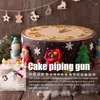 Pişirme Kalıpları Kurabiye Pres Klasik Paslanmaz Çelik Spritz 16 Baskı Plakası 6 Dekorasyon Meme Bisküvi Maker Kiti