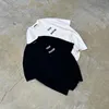 Camiseta de manga corta informal para hombre, camisetas simples en blanco y negro de gran tamaño, camisetas de algodón para hombre y mujer, ropa informal estilo Hip Hop MG240013