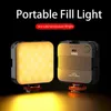 Luci per selfie Clip su Luce per selfie per iPhone Android Luce per fotocamera portatile con slitta fredda 2500K-7500K 2000mAh Luce di riempimento video LED PhotogL240116