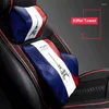 Car Seat Covers 2pcs Universal Leather Head Cotton Pillow Back Neck Cushion Protect Ornament For All MINI Cooper One S JCW R53 R55 R56