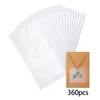 Jewelry Pouches Necklace Chain Pouch Bag Clear Storage Pockets Bags For Packaging Supplies