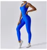 Damesbroeken Naadloze eendelige dansbodysuit Dames Skinny Bell-Tight Sport Yoga Elastische lange jumpsuit