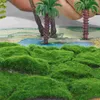 Flores decorativas simuladas falso musgo acessórios para casa plástico relvado decoração paisagismo tapete de grama realista simulação artificial