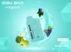 USAウェアハウスオリジナルVaapod gem bar cube 5％6000 Puffs使い捨て蒸気e-タイトルメッシュコイル10フレーバー