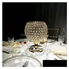 Party Decoration Fashion Crystal Flower Vase Craft For Home Wedding Gift Drop Delivery Garden Festive Supplies Event Dhg1X