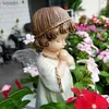 Garden Decorations American Style Little Angel Doll Ornament Fairy Garden Outdoor Courtyard Resin Crafts Miniature Figurines Home Decoration YQ240116