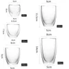 5 Storlekar 6 Pack Clear Double Wall Glass Coffee Mugs Isolerade Layer Cups Set For Bar Tea Milk Juice Water Espresso S Glass 240116