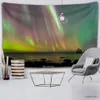 Tapestries Forest Tapestry Moon and Star Sky Hanging Cloth Aurora Background Cloth Home Decoration Printing